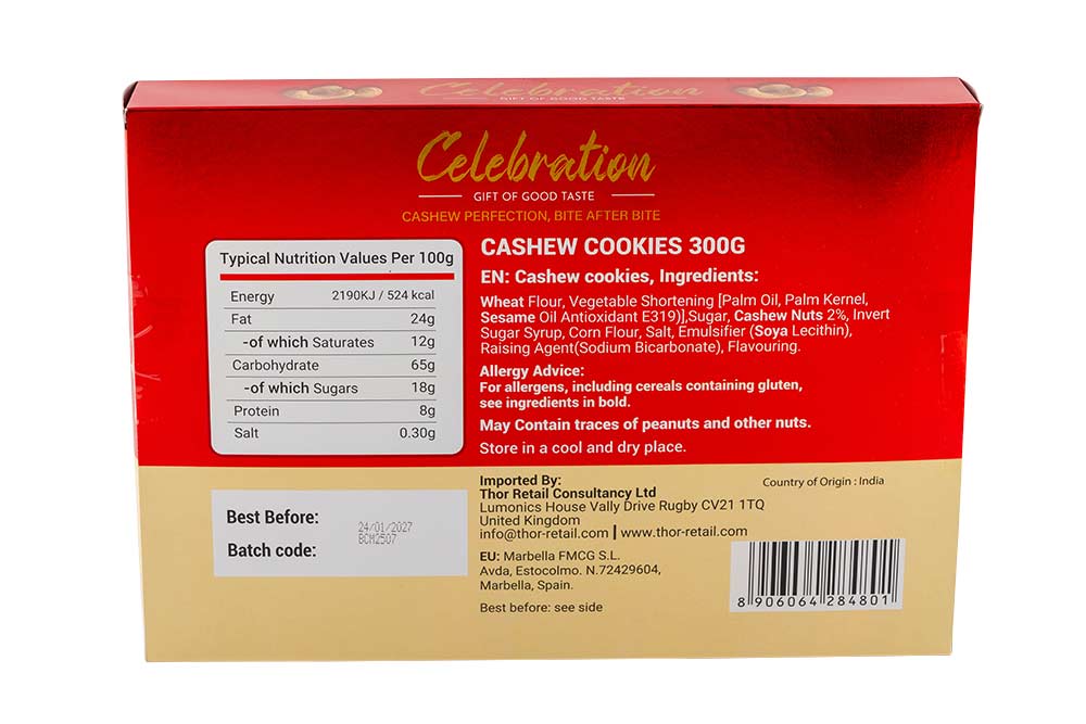 Goodini Celebrations Cashew Cookies 300g