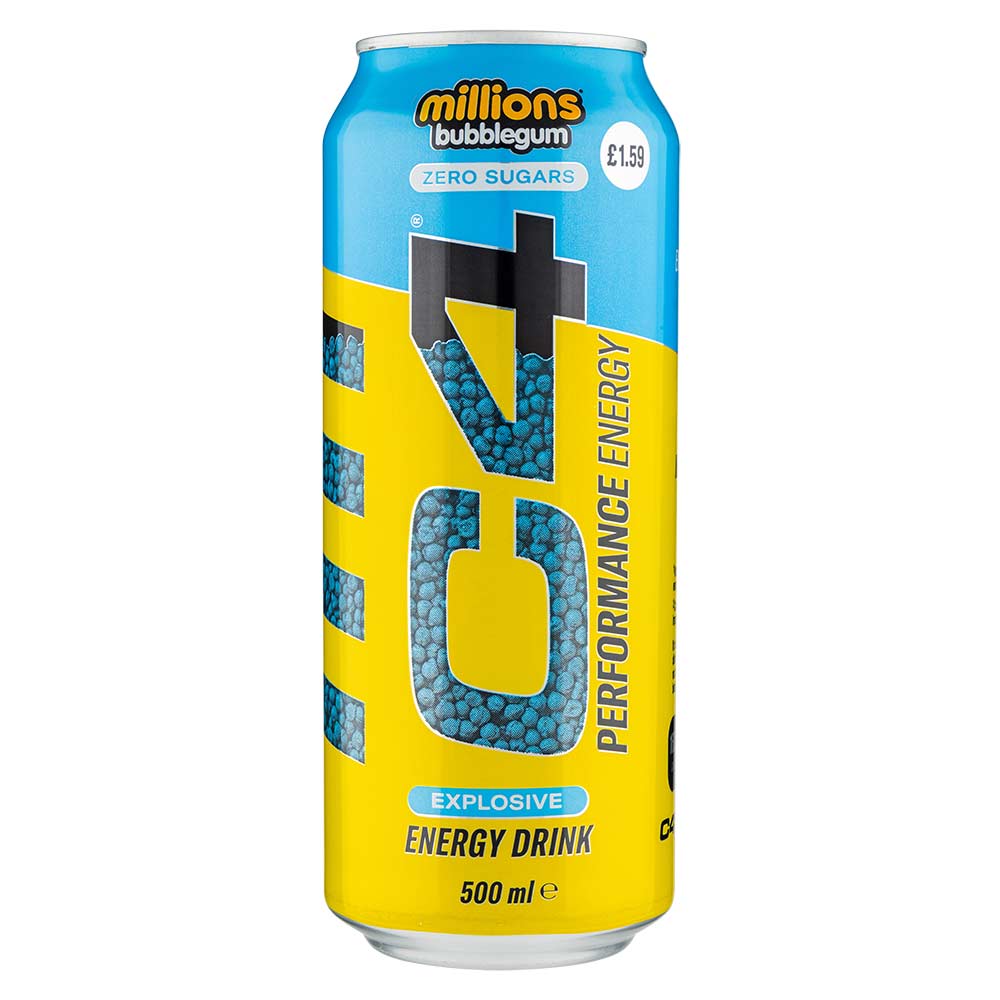 C4 Energy Drink Millions Bubblegum Flavour 500ml