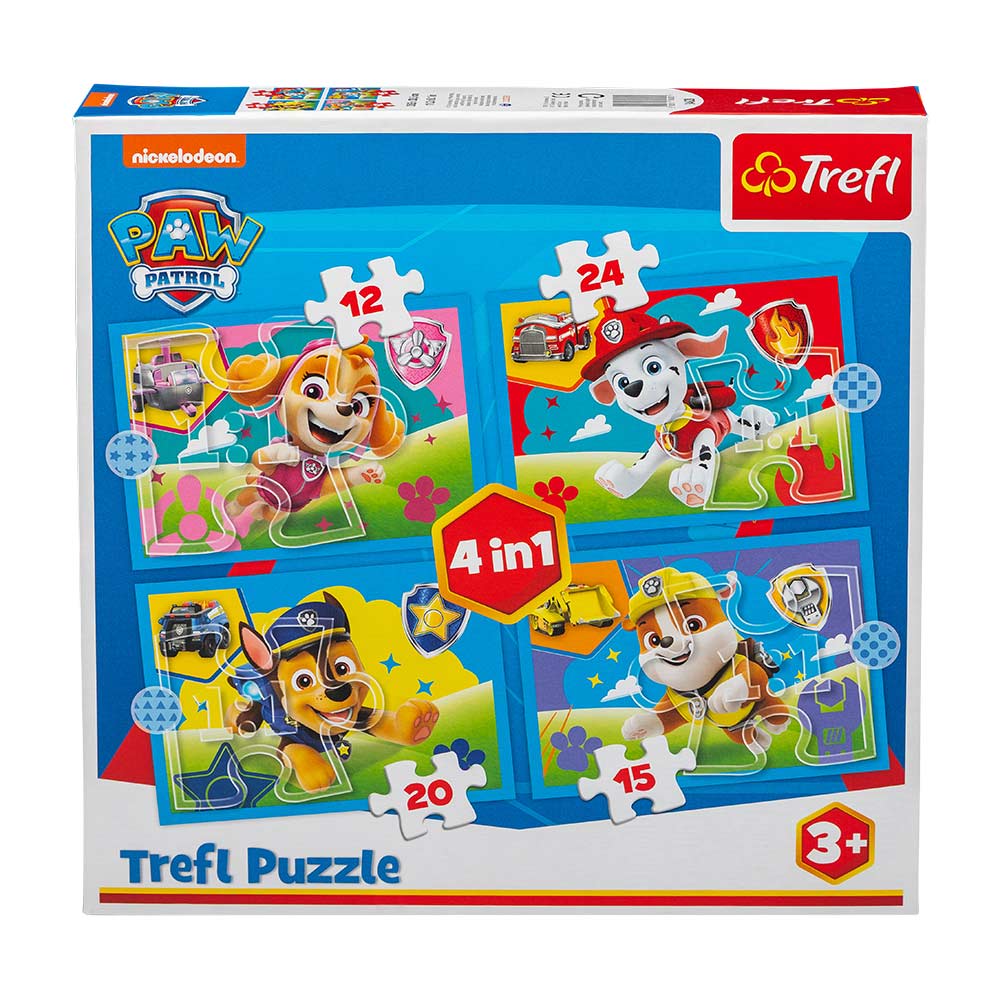 Trefl Paw Patrol 4 in 1 Jigsaw Puzzle