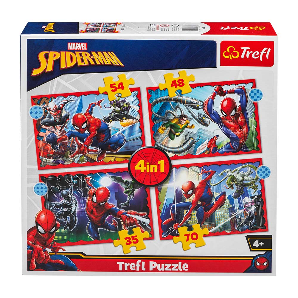Trefl Marvel Spiderman 4-in-1 Puzzle Set