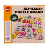 Hoot Wooden Alphabet Puzzle Board 26 Piece Set
