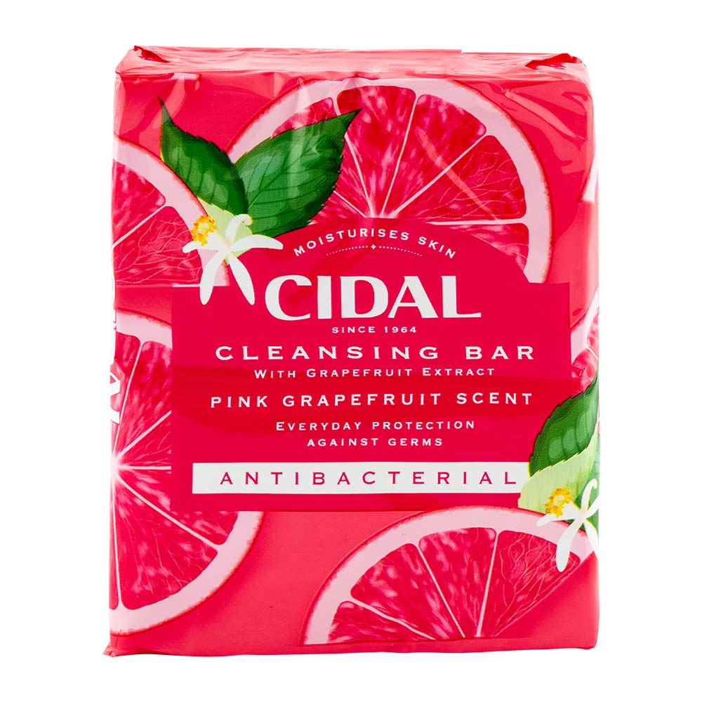 Cidal Cleansing Antibacterial Pink Grapefruit Soap 2 Pack