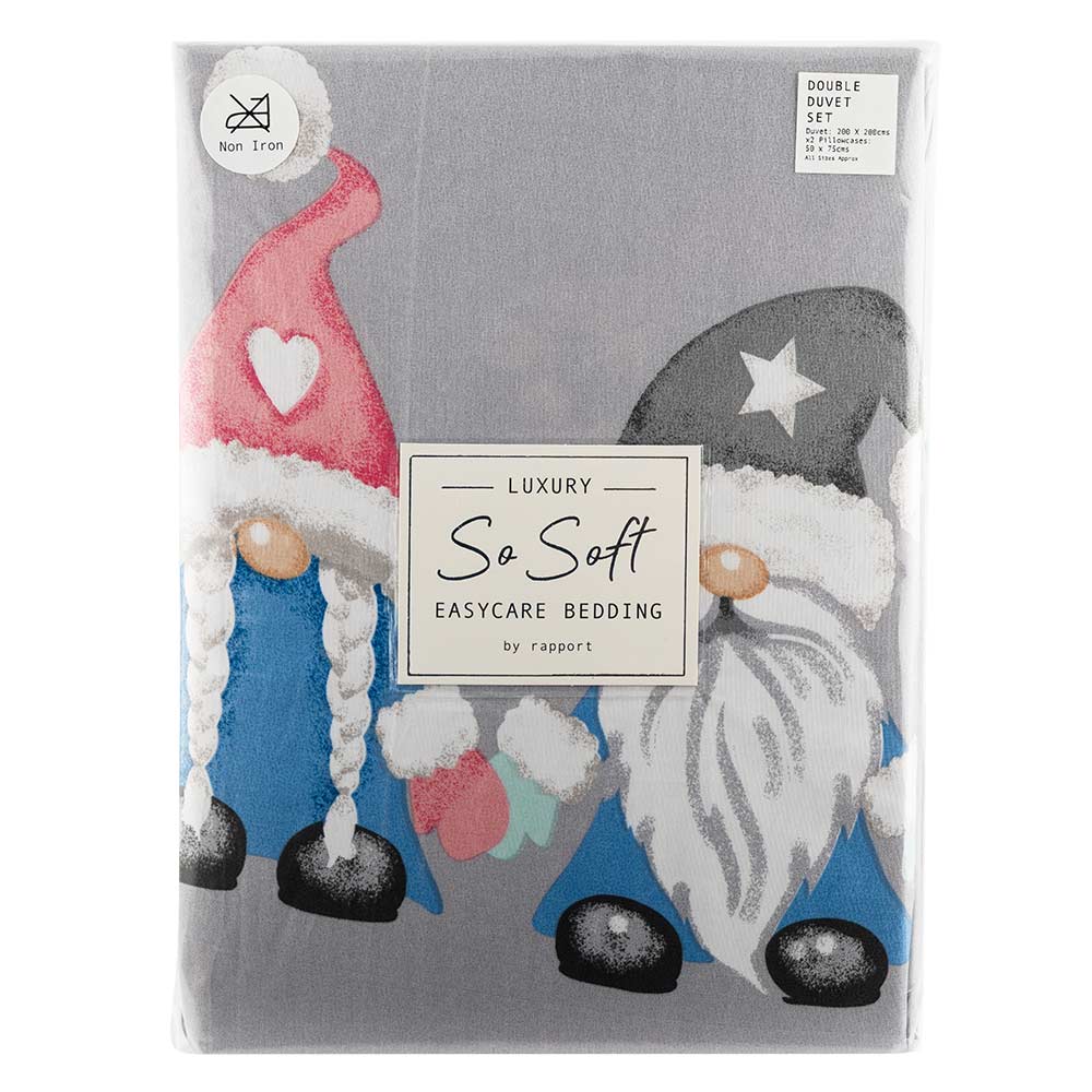 Christmas Duvet Set With 2 Pillowcases Double