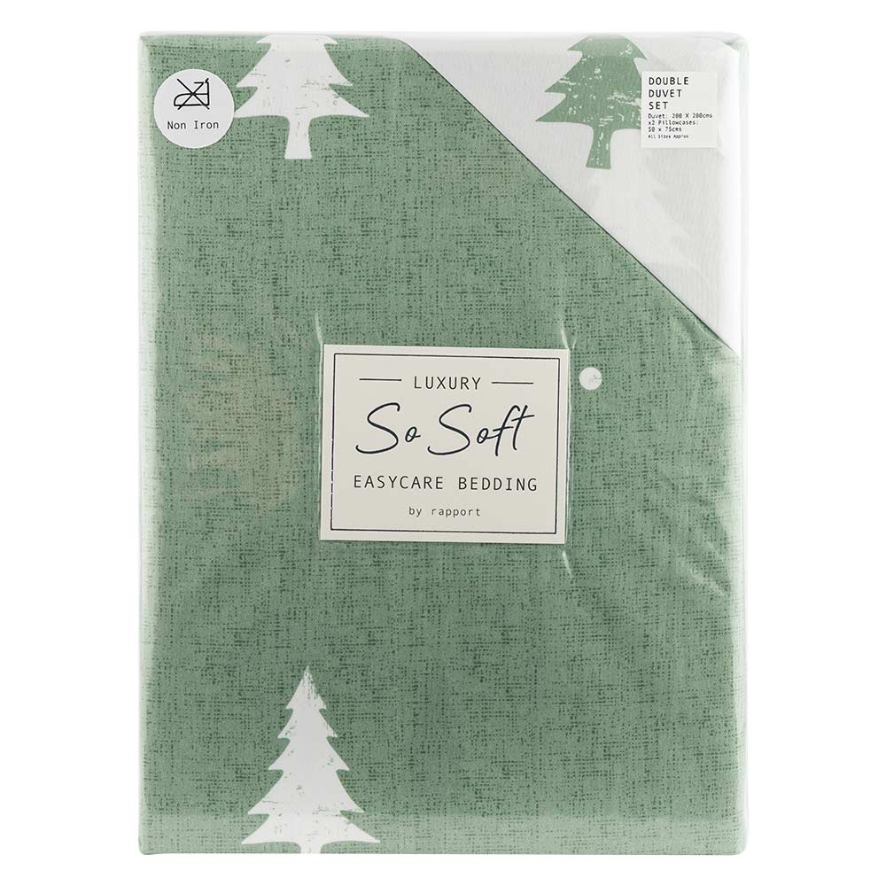 Christmas Duvet Set With 2 Pillowcases Double