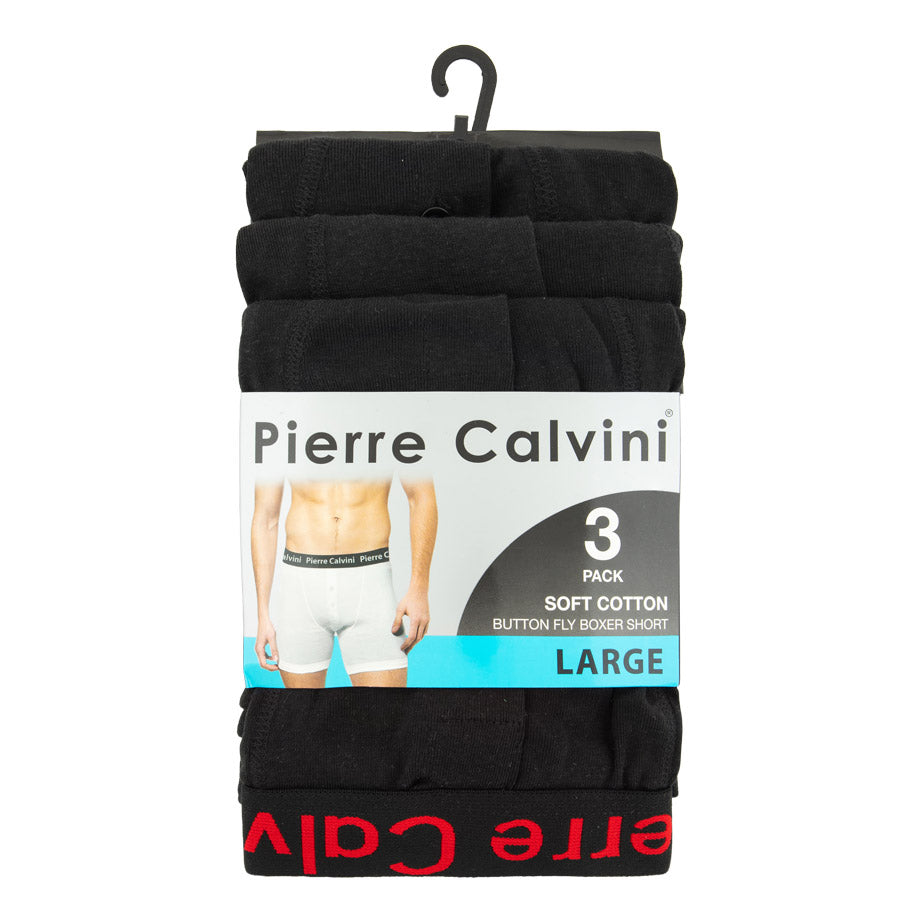 Pierre Calvini Men's Boxer Shorts size large on a white background