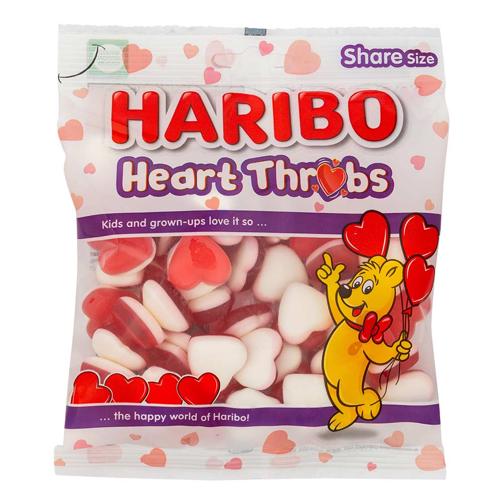 Haribo Heart Throbs 160g | Poundstretcher