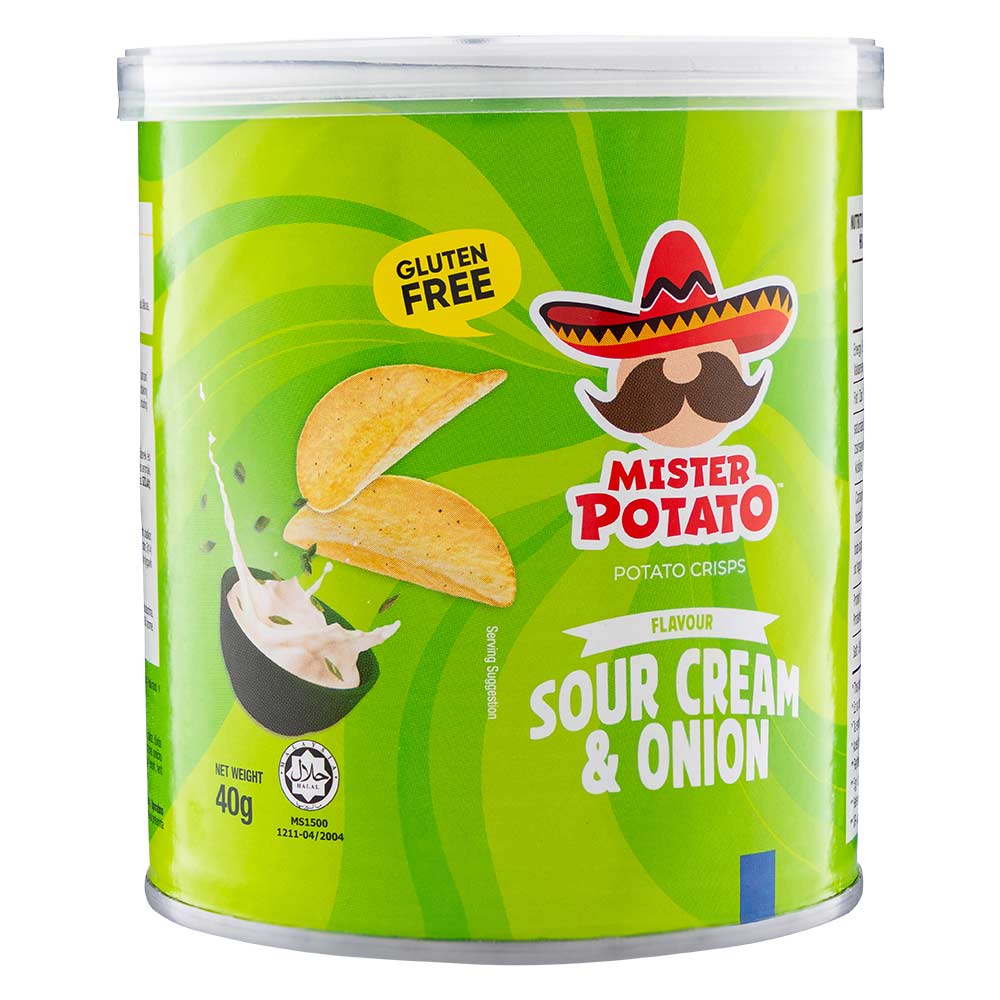 Mr Potato Sour Cream & Onion Crisps 40g