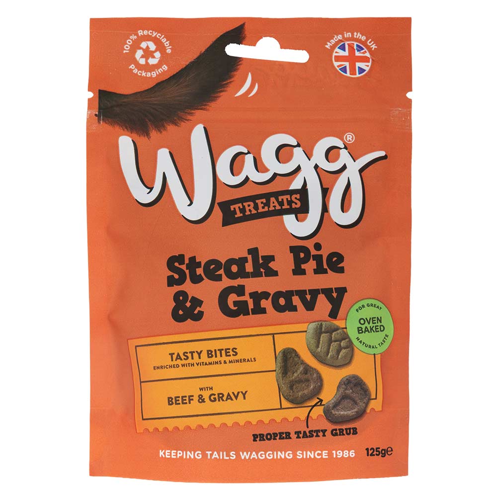 Wagg Steak Pie & Gravy Dog Treats 125g