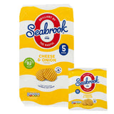 Seabrooks Cheese & Onion Crisps 5 x 18g Pack