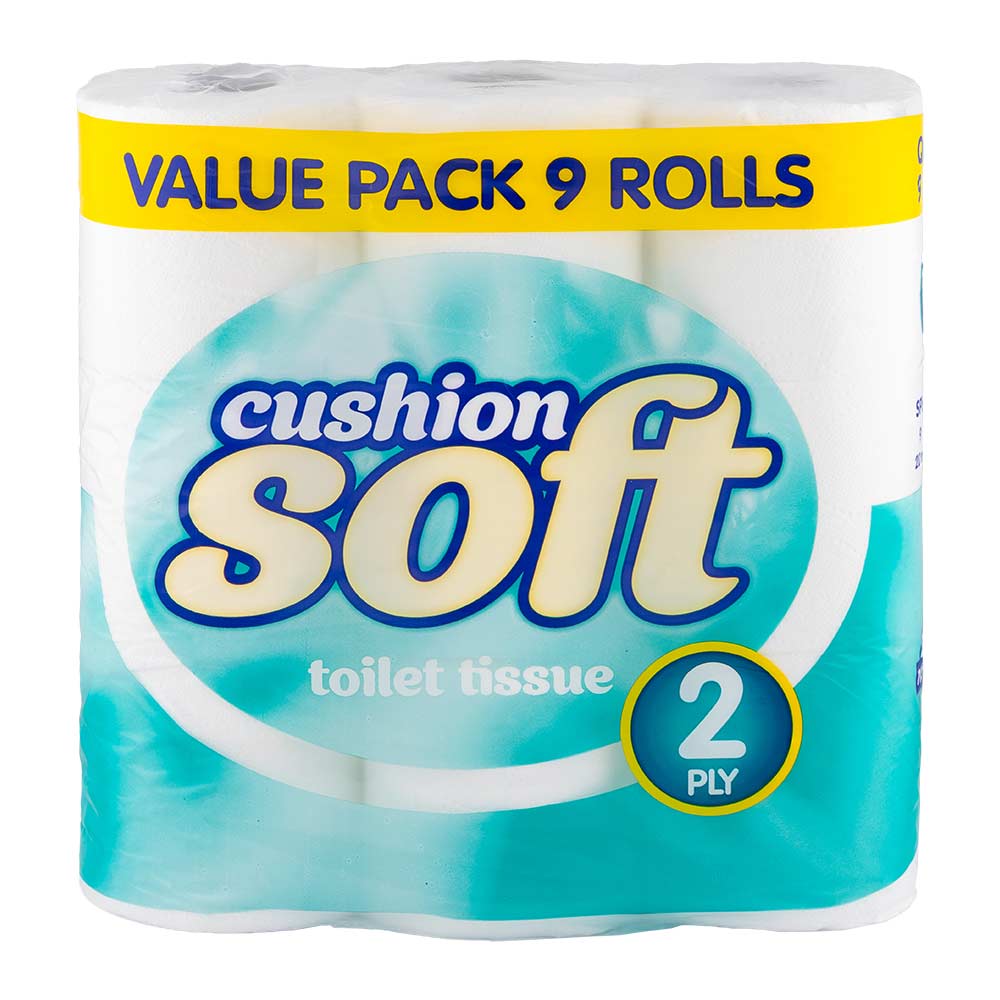 Cushion Soft 2-Ply Toilet Roll 9 Pack