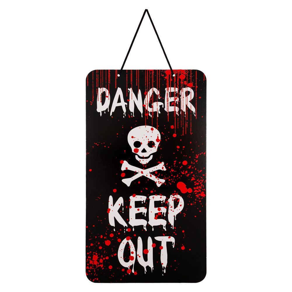 Halloween Warning Plaque