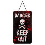 Halloween Warning Plaque