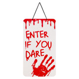 Halloween Warning Plaque