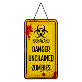 Halloween Warning Plaque