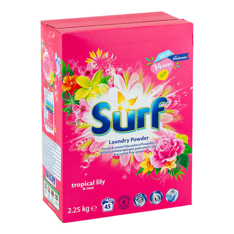Surf laundry powder tropical lily 45 washes on white background