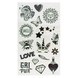 Glow In The Dark Temporary Tattoos 2 Sheets