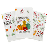 3 Pack Halloween Autumnal Tea Towels