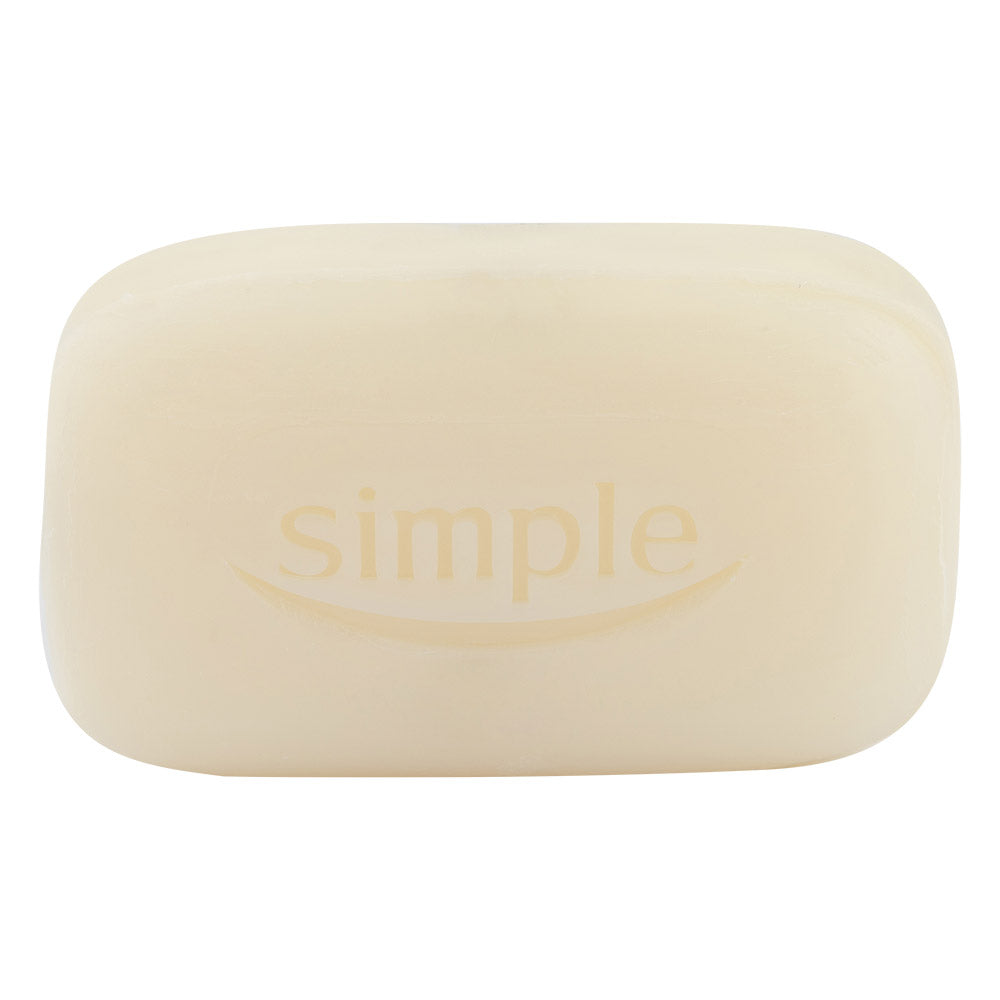 Simple pure soap on white background