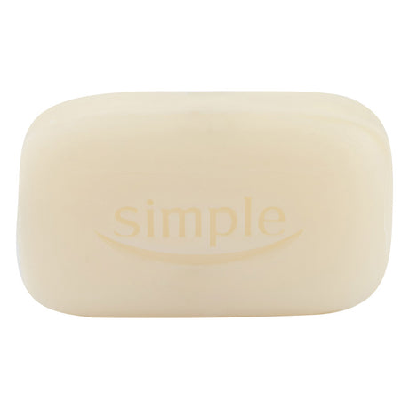 Simple pure soap on white background