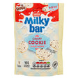 Milkybar buttons crispy cookie white chocolate bag on a white background