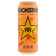 Rockstar peach energy drink 500ml on a white background