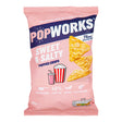 Popworks sweet & salty popped crips 85g on a white background