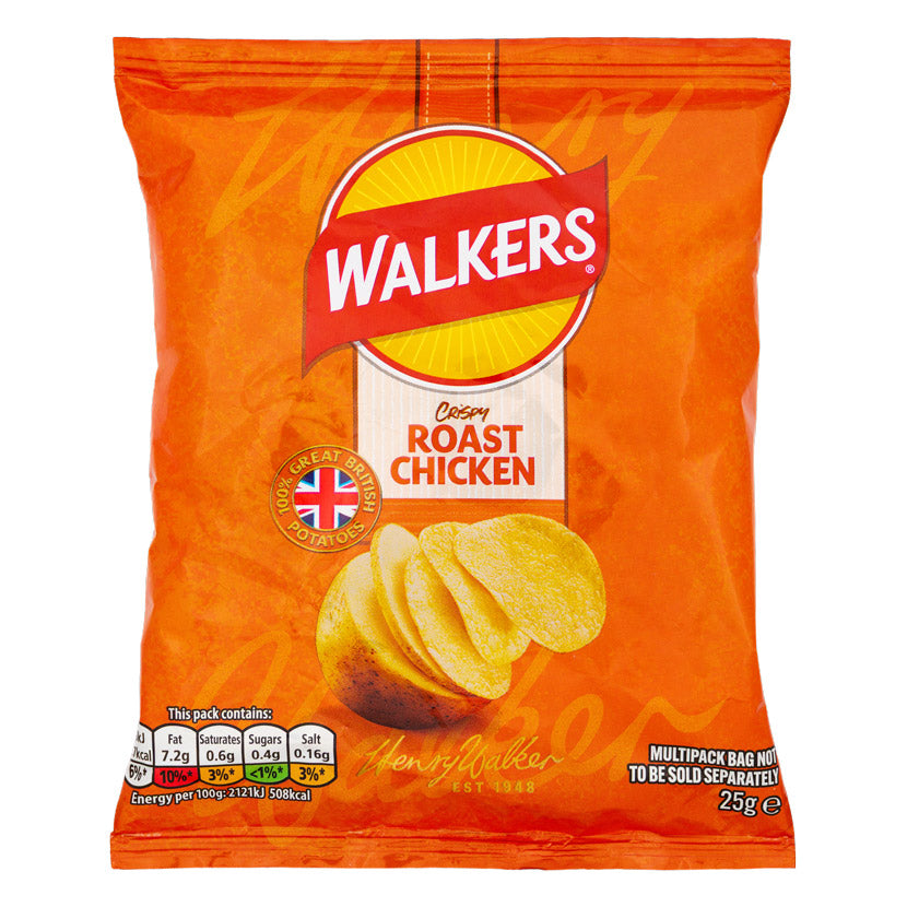 Walkers Crisps Meaty Variety 25g x 14 Pack