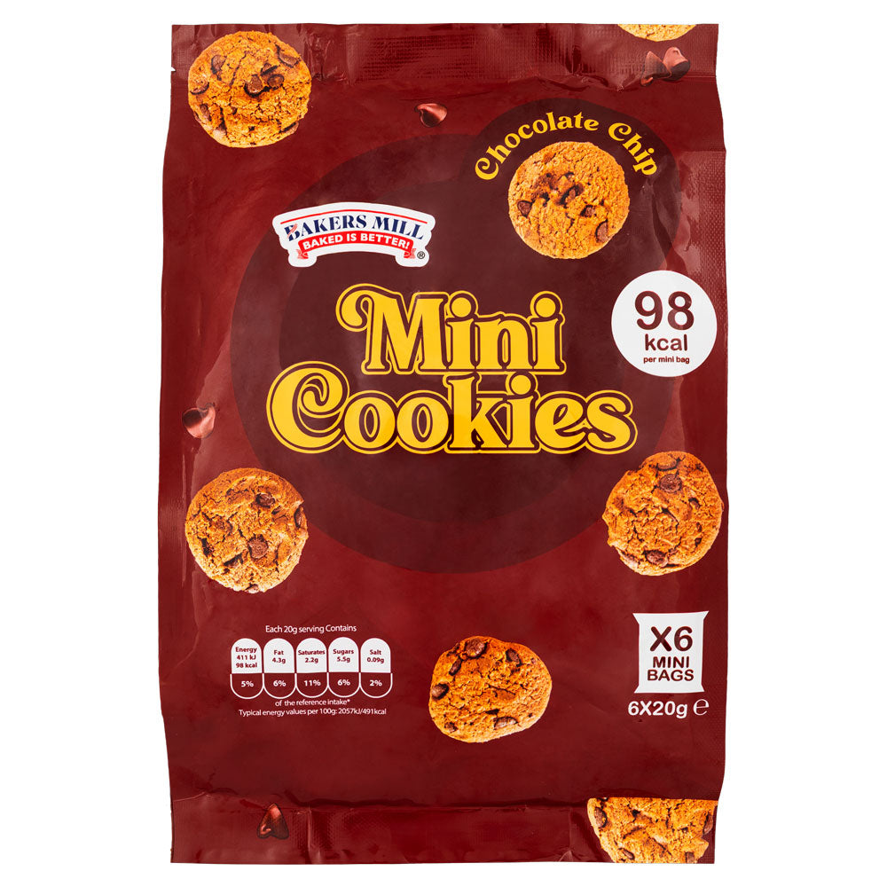 Bakers Mill Mini Cookies 6 x 20g