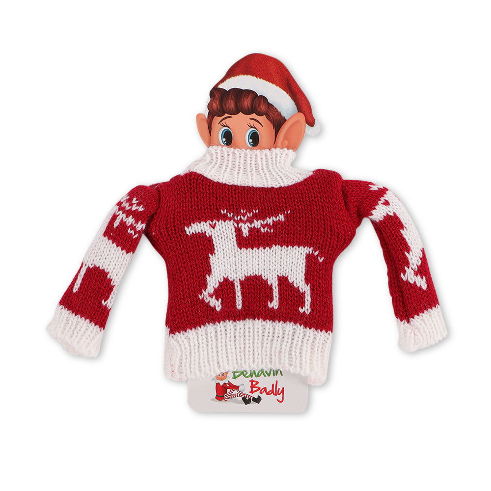 Naughty Elf Deluxe Sweater Outfit for Naughty Elf Toy