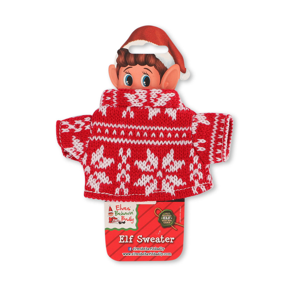Naughty Elf Deluxe Sweater Outfit for Naughty Elf Toy