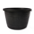 12 Inch Barrel Planter Black 329575-BLACK