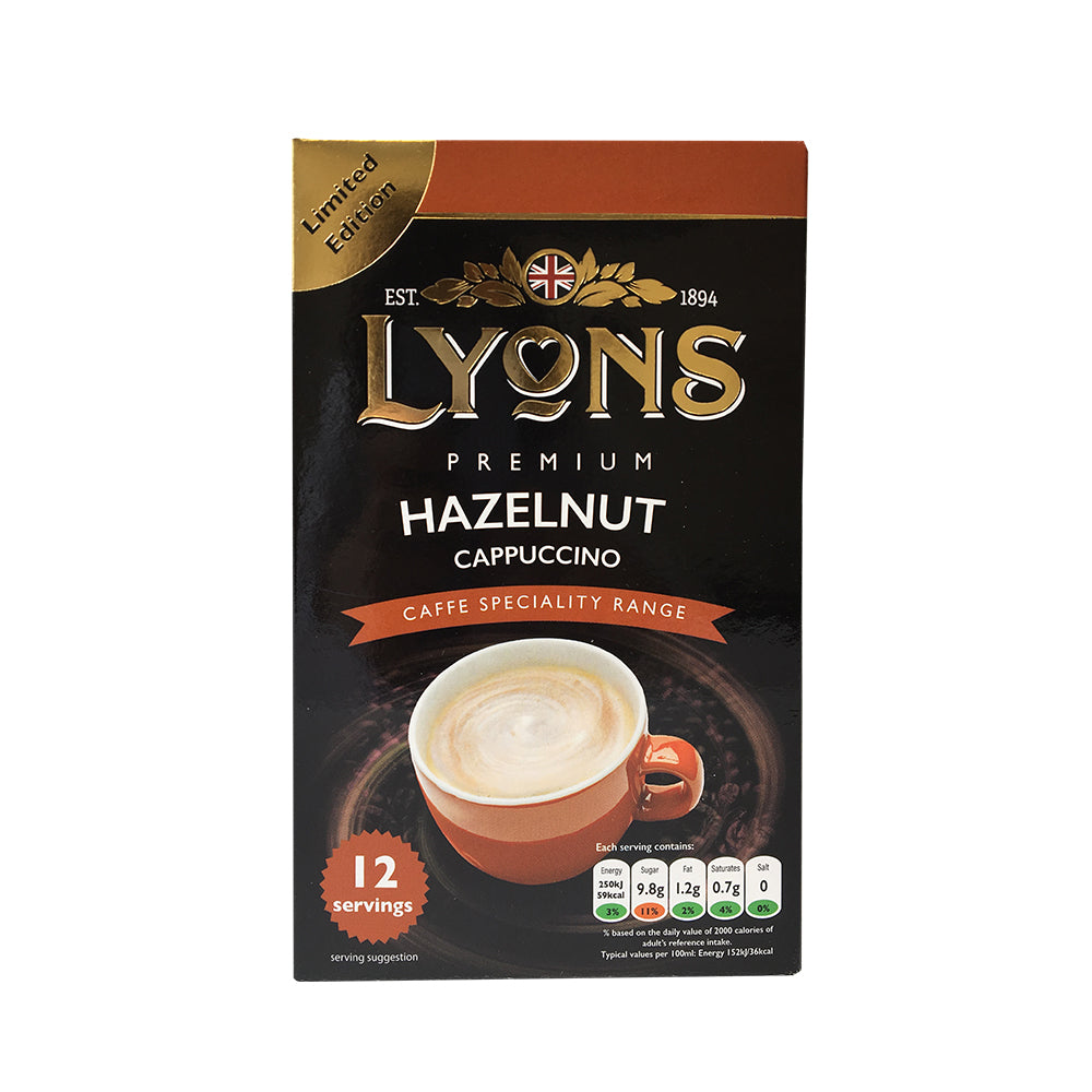 Lyons Hazelnut Cappuccino Sachets 12 X 15G | Poundstretcher  310637