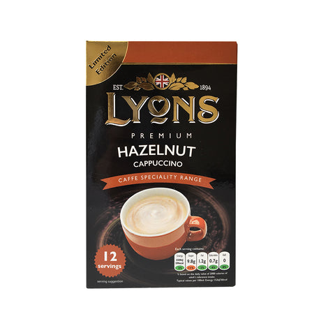 Lyons Hazelnut Cappuccino Sachets 12 X 15G | Poundstretcher  310637