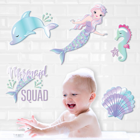 Mermaid 3D Bathroom Stickers 309598-mermaid