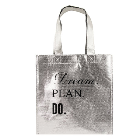 Silver Metallic Tote Bag 'Dreams' 314829-DREAMS