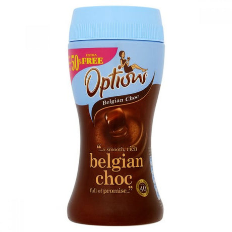 Options Instant Belgian Hot Chocolate Drink - 395G 342893