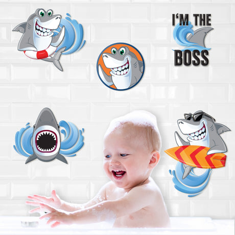 Shark 3D Bathroom Stickers 309598-SHARK
