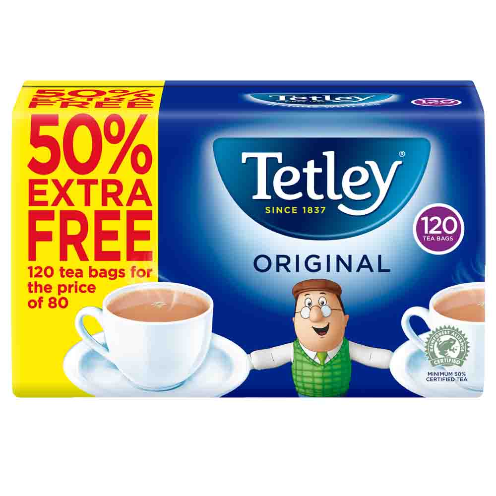 Tetley Tea Bags 80 + 50% Free | Poundstretcher  278749