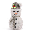 Mini Tinsel Snowman Decoration Silver 332284-SILVER
