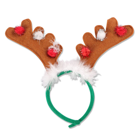 Brown Reindeer Headband 332120-BROWN