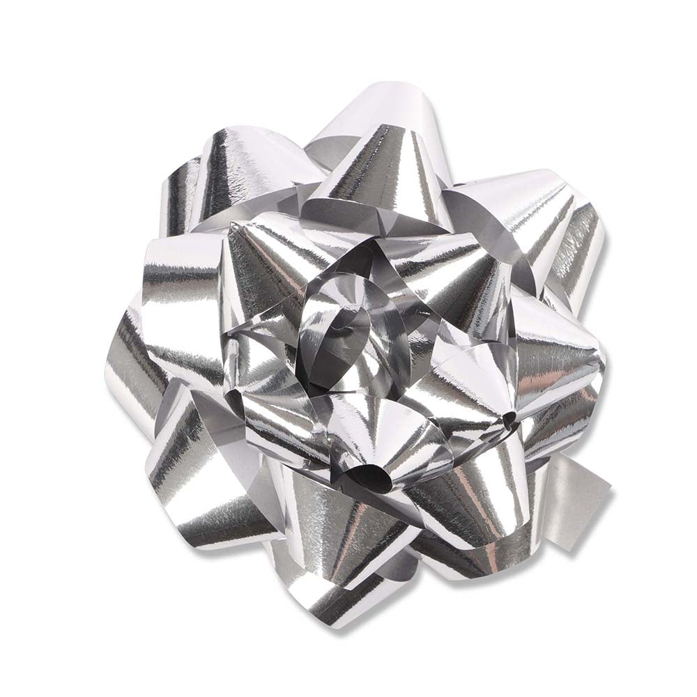 Silver Giant Bows 2 Pack 339945-SILVER 