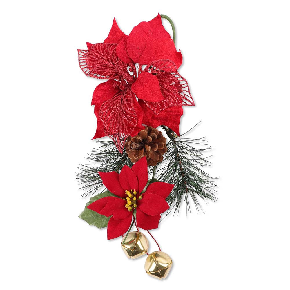 Red Poinsettia Decoration  332271-RED 
