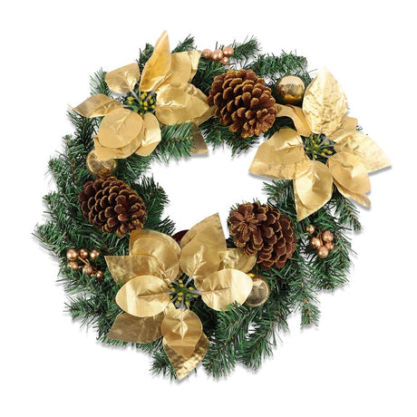 Gold Christmas Wreath 339916-GOLD