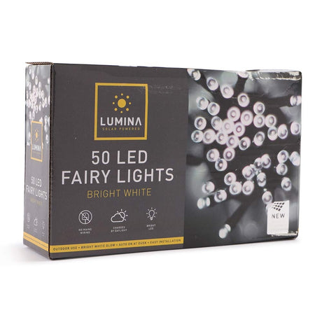 50 Bright White Led Fairy Lights 332809
