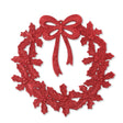Red Glitter Wreath 339921-RED