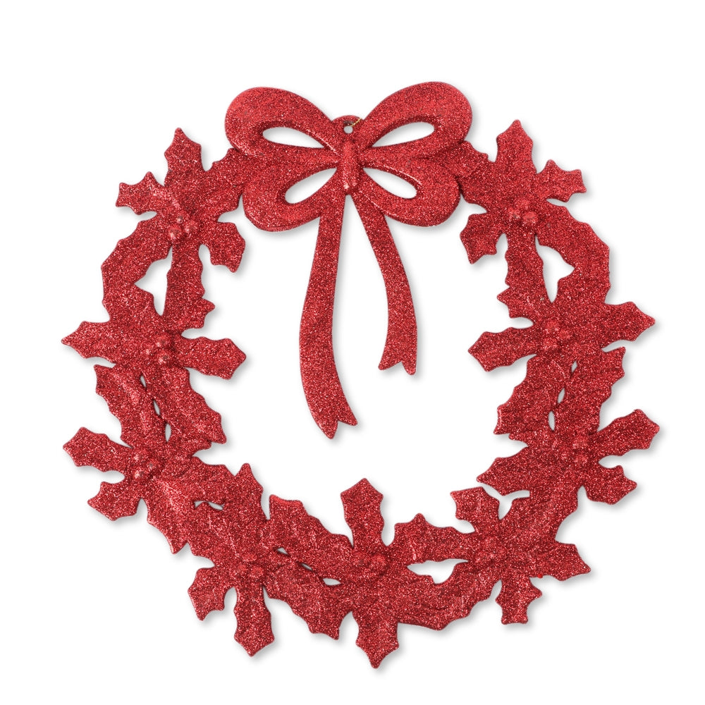 Red Glitter Wreath 339921-RED