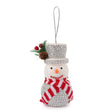Silver Gem Snowman Tree Decoration 332302-1