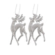 Silver Reindeer Hangers 2 Pack | Poundstretcher  339937-SILVER 