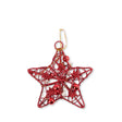 Red Wire Beaded Star  332093-RED STAR