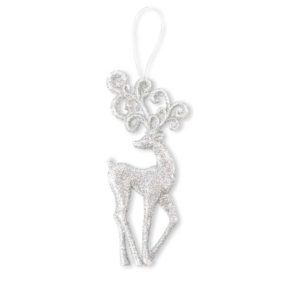 Silver Glitter Reindeer  332771-SILVER 